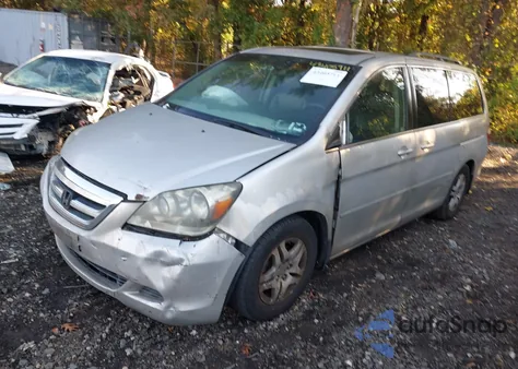 2007 Honda Odyssey Ex-L from USA, damaged, VIN 5FNRL38777B095136